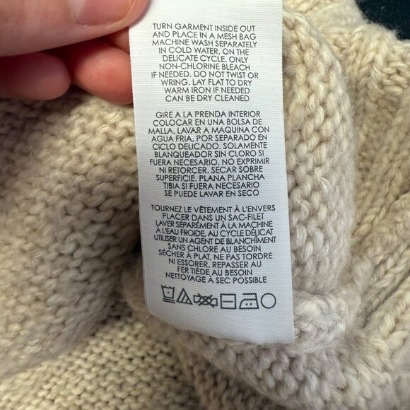 Cabi Steady Cardigan women’s Button-Up Sweater Size Small Oatmeal/Cream Preppy - Picture 9 of 10